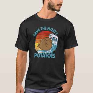 Manatee-Designs für Männer Frauen Floaty Potato Me T-Shirt