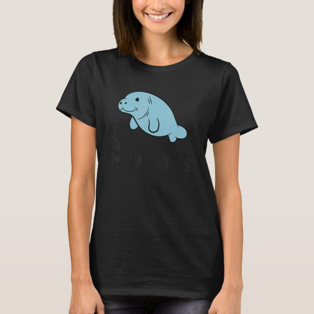 Manatee Floaty Potato Save The Manatees T-Shirt (Vorderseite)