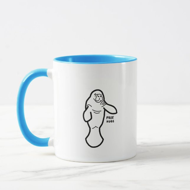 Manatee Free Hugs Tasse (Links)