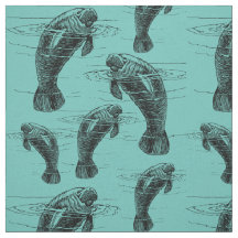 Manatee Illustration Muster