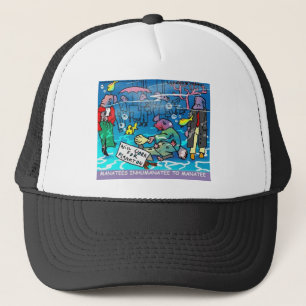 Manatee Inhumatee Funny T-Shirts Tasse Cards Etc Truckerkappe