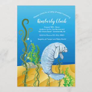 Manatee Invitations