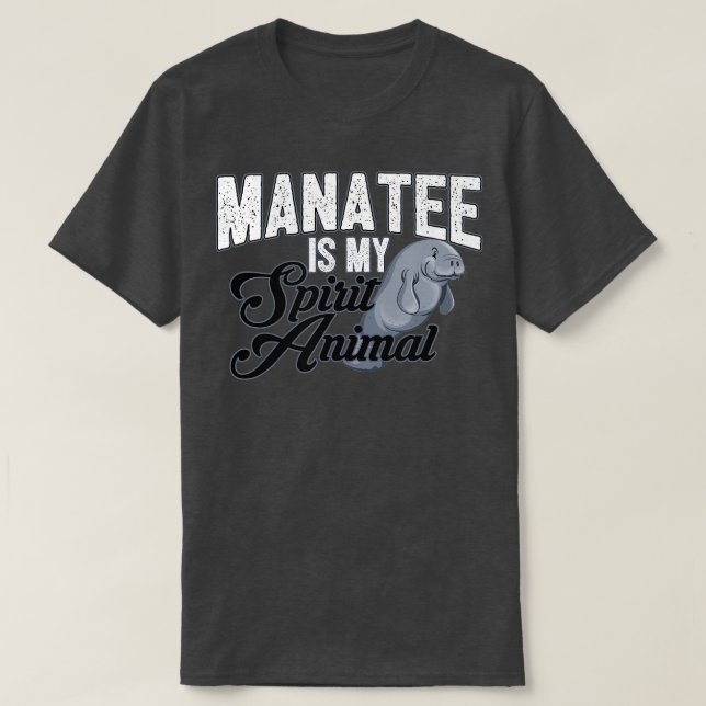 Manatee ist mein Geist tierisches Süße Tier T-Shir T-Shirt (Design vorne)