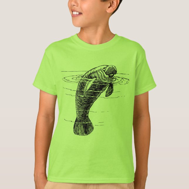 Manatee Jungs im Shirt (Vorderseite)