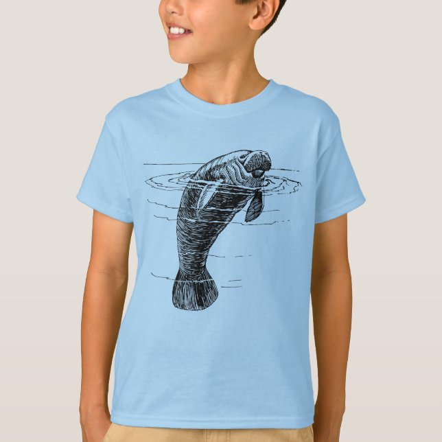Manatee Jungs im Shirt (Vorderseite)