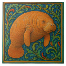 Manatee - Keramik Tile