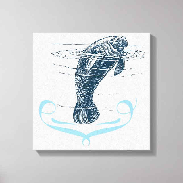 Manatee Leinwanddruck (Vorderseite)