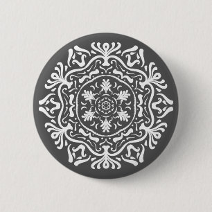 Manatee Mandala Button