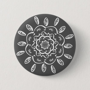 Manatee Mandala Button