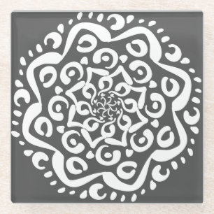 Manatee Mandala Glasuntersetzer