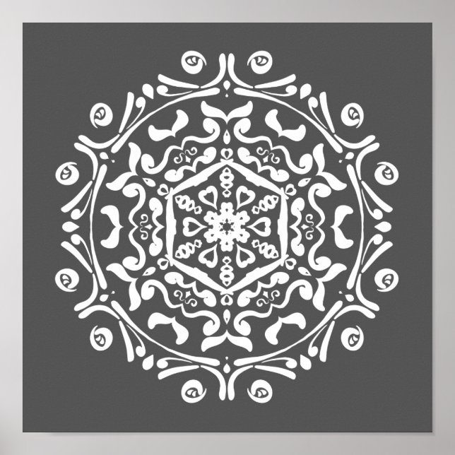 Manatee Mandala Poster (Vorne)