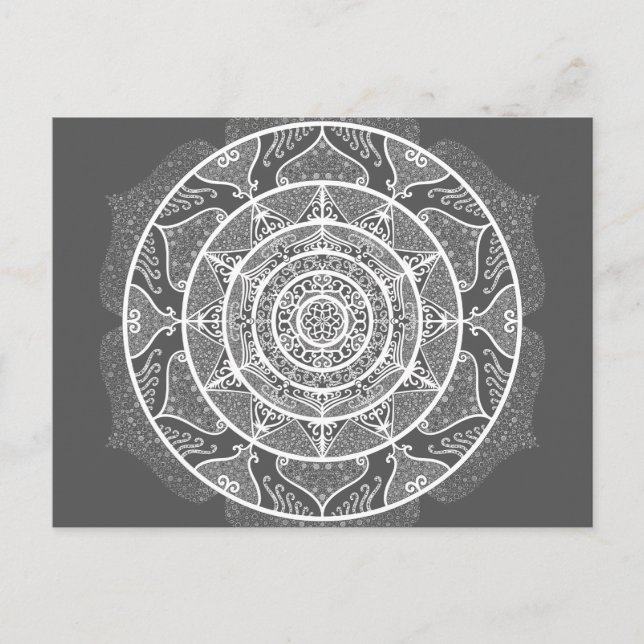 Manatee Mandala Postkarte (Vorderseite)