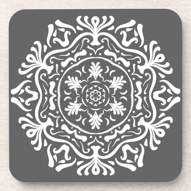 Manatee Mandala Untersetzer (Vorderseite)