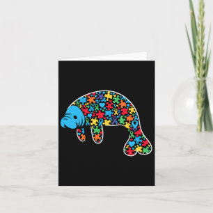 Manatee Puzzle Autismus Bewusstsein Autistische Fr Karte
