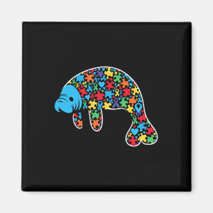 Manatee Puzzle Autismus Bewusstsein Autistische Fr Magnet
