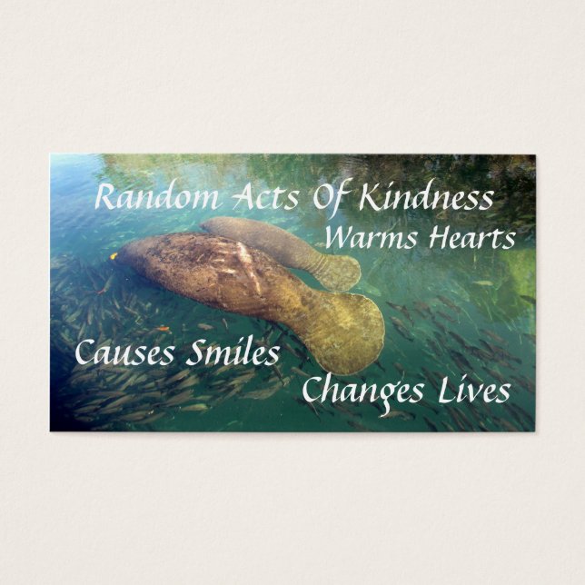 Manatee Random Acts of Kindness Card (Vorderseite)
