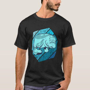 Manatee Retro Aquatic Animal Sea Cow Niedlich Sea  T-Shirt