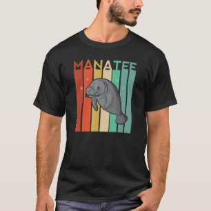 Manatee Retro Vintag Floaty Kartoffeln Ocean Sea C T-Shirt