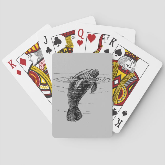 Manatee Spielkarten (Rückseite)