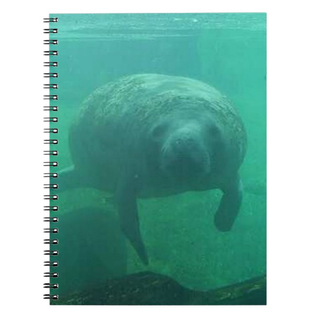 Manatee Spiral Foto Notebook Notizblock (Vorderseite)