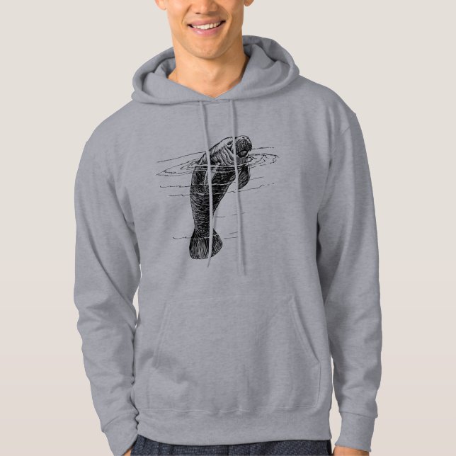 Manatee sweat - shirt à capuche homme (Devant)