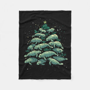 Manatee Weihnachtsbaum Manatee Xmas Boys & amp; Wo Fleecedecke
