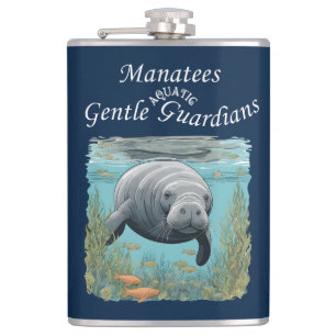 Manatees Gentle Aquatic Guardians Flachmann