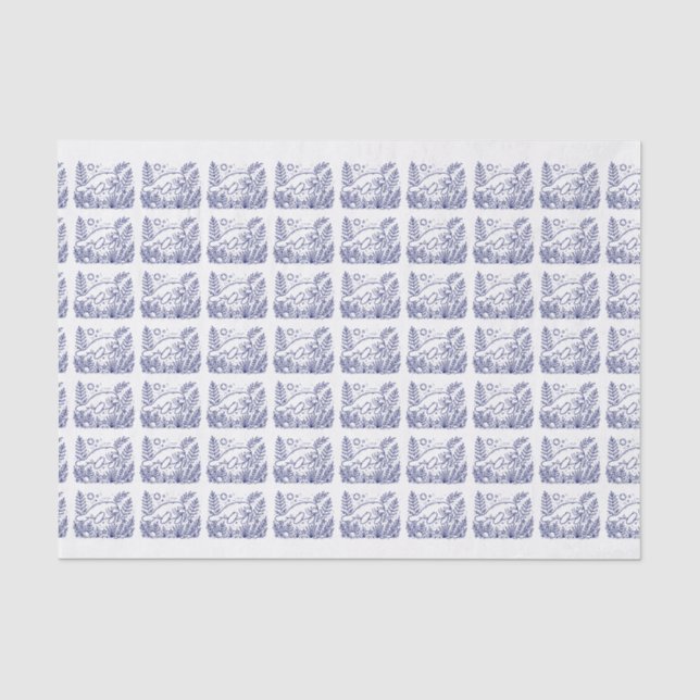 Manateschwimmen unter Wasser #2 Zeichnend Seidenpapier (Vorderseite)