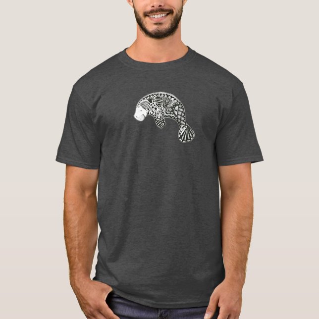Manatis-Blau T-Shirt (Vorderseite)