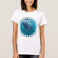 Manatis-Damen-angepasster T - Shirt