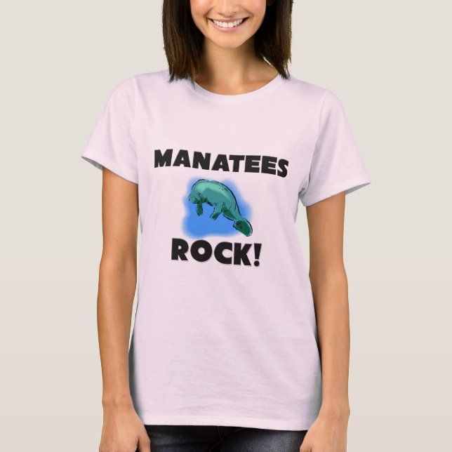 Manatis-Felsen T-Shirt (Vorderseite)