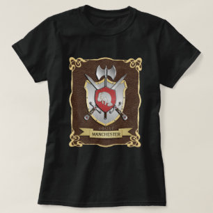 Manatis-Kampf-Wappen Sigil Brown T-Shirt