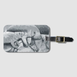 Manatis-Mutter mit Kalb-Gepäckanhänger Gepäckanhänger