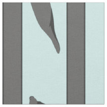 Manatis Stripes graues aquamarines Gewebe