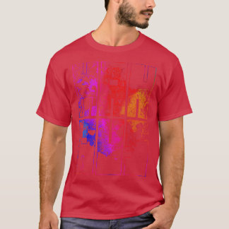 Manaus Brazil City Map Typografy Colorful T-Shirt