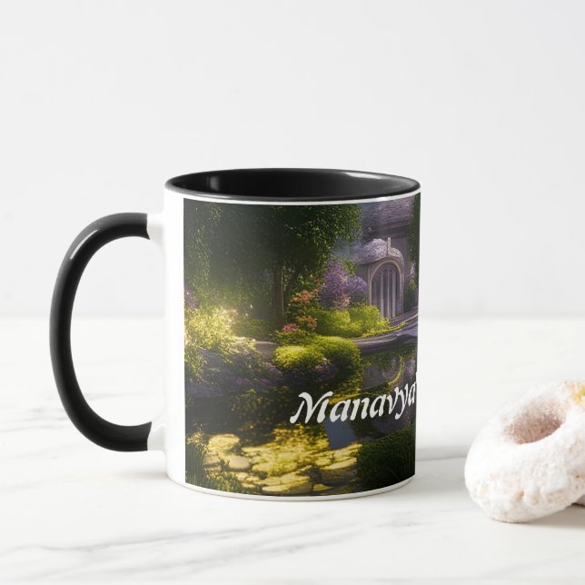 Manavyas Morgentea Tasse (Mit Donut)