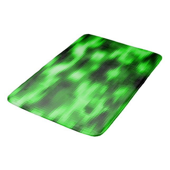 Manchado verde e preto estilo pastilhas de vidro badematte (Schrägansicht)