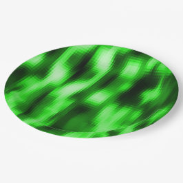 Manchado verde e preto estilo pastilhas de vidro pappteller