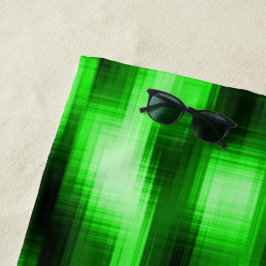 Manchado verde e preto estilo pastilhas de vidro strandtuch