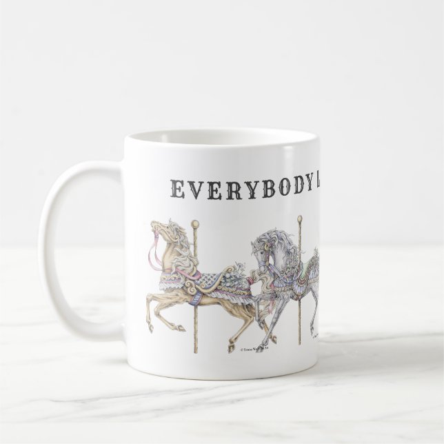 Manche Carrousel Horse Parade Mug (Gauche)