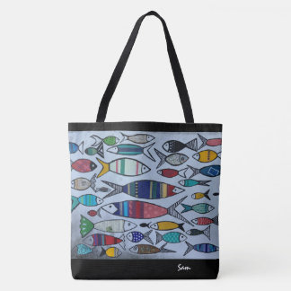 Manche fischen Tasche