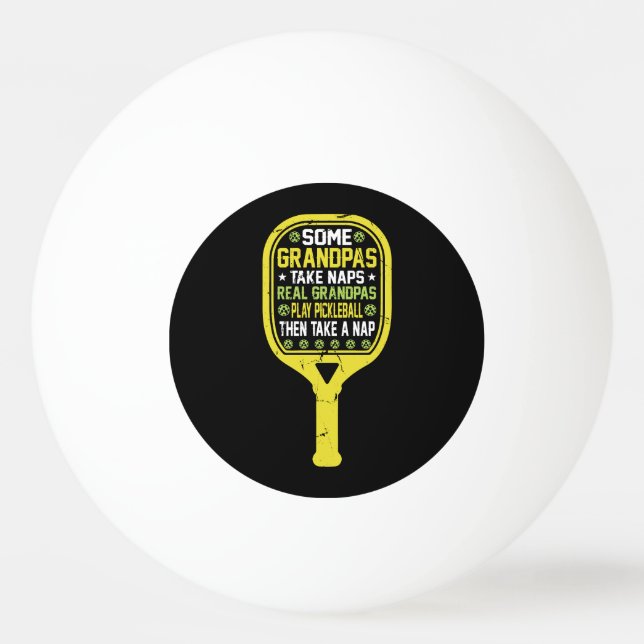 Manche Großpas nehmen Nickerchen. Echte Großpas sp Tischtennisball (Vorderseite)