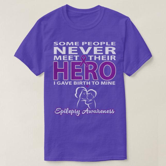 Manche Leute treffen nie ihren Helden - Epilepsie  T-Shirt (Design vorne)