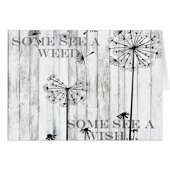 Manche sehen ein Unkraut (Vorderseite (Horizontal))