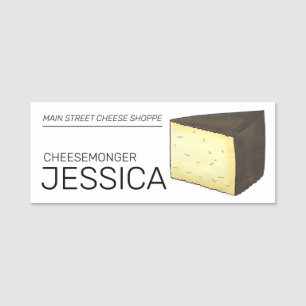 Manchego Spanischer Käse Shop Cheesemonger Wedge Namensschild