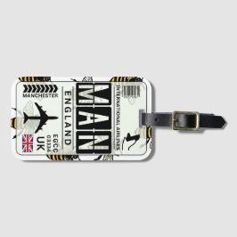 Manchester Bee Luggage Tag Gepäckanhänger