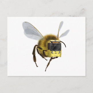 Manchester Bee x Manchester Metrolink Straßenbahn Postkarte