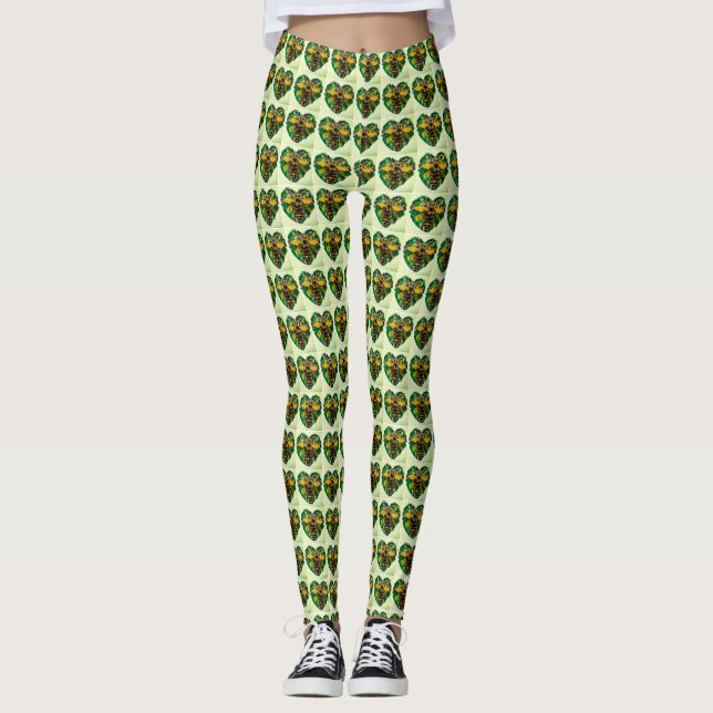 Manchester-Bienen-Leggings Leggings (Vorderseite)