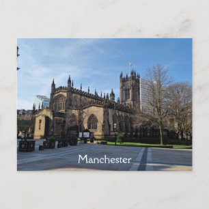 Manchester Cathedral Gardens Postkarte