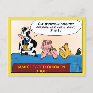 Manchester Chicken Broil Postkarte